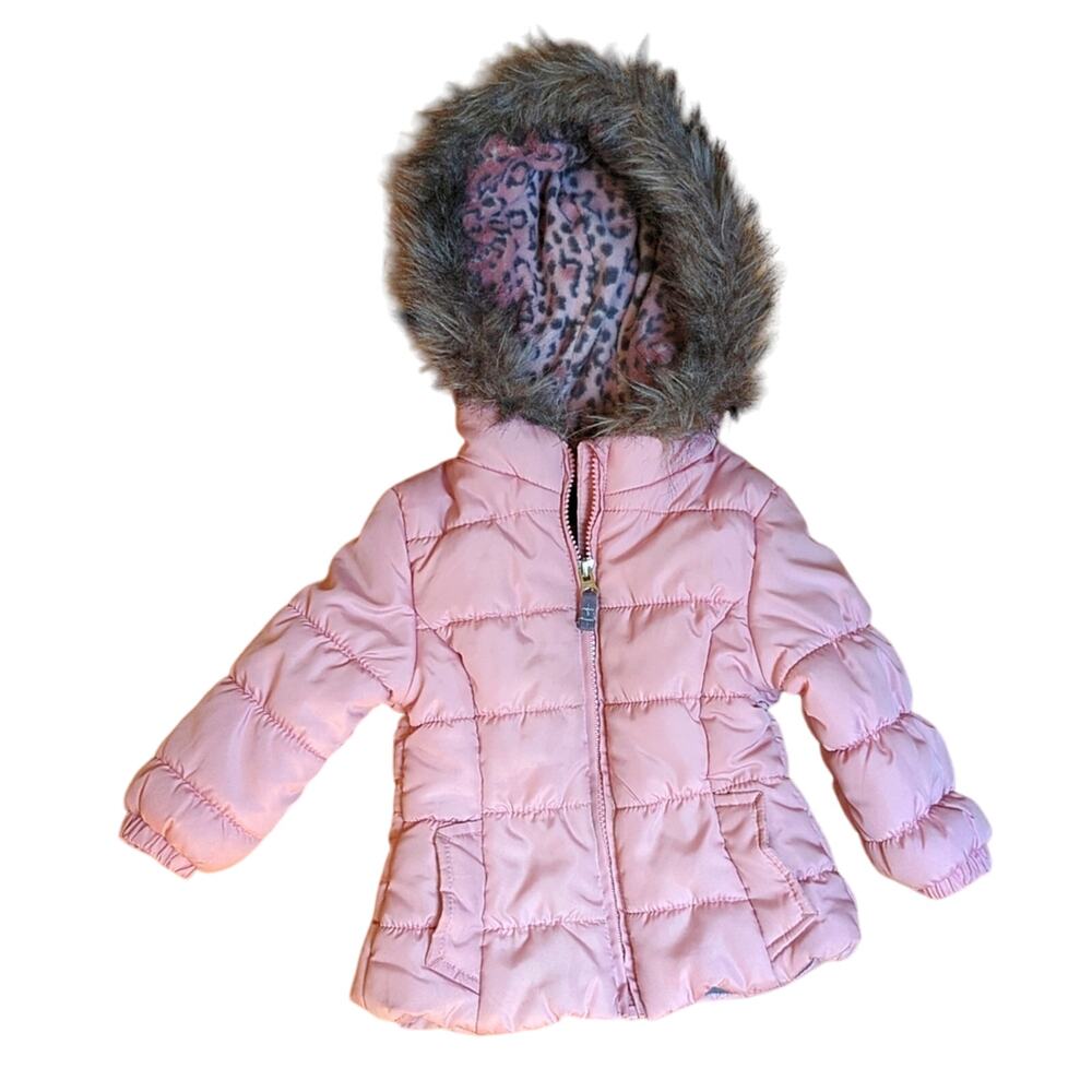 Weather Tamer Toddler Girls 2T Light Pink Quilted Warm Puffer Winter Jacket